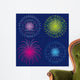 Fireworks four points Wall Mural