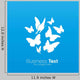 Butterfly logo Wall Mural