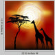 African Landscape With Giraffes Wall Mural