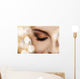 Woman face with beautiful makeup Wall Mural