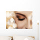 Woman face with beautiful makeup Wall Mural