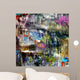 grungy style torn poster background Wall Mural