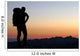 Mountaineer silhouette Wall Mural