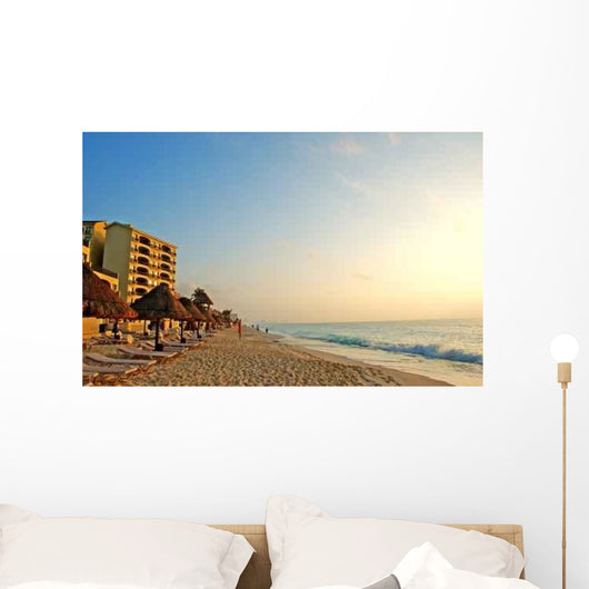 Oceanside Beach Hotel Caribbean Wall Decal