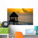 Beach Lifeguard Tower Silhouette Caribbean Wall Decal