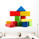 Block Building Wall Mural