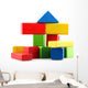 Block Building Wall Mural