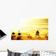 Bright Sunset Beach Caribbean Wall Decal