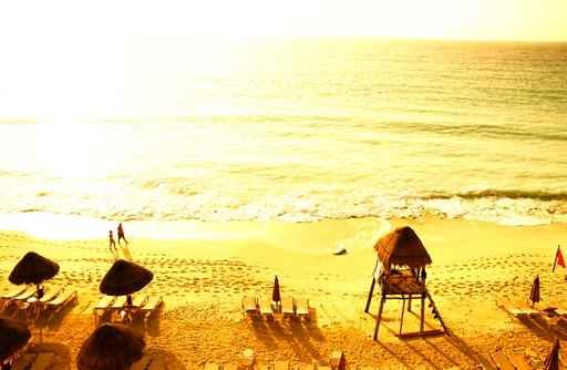 Bright Sunset Beach Caribbean Wall Decal