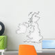 United Kingdom Map Wall Mural