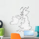 United Kingdom Map Wall Mural