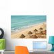Thatch Beach Umbrellas Caribbean Wall Decal