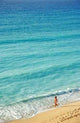 Woman Walking on the Beach Caribbean Wall Decal