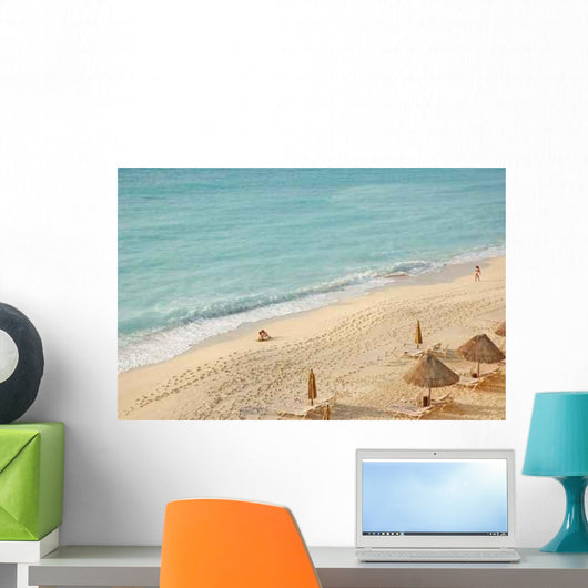 Overhead Beach Surf Caribbean Wall Decal