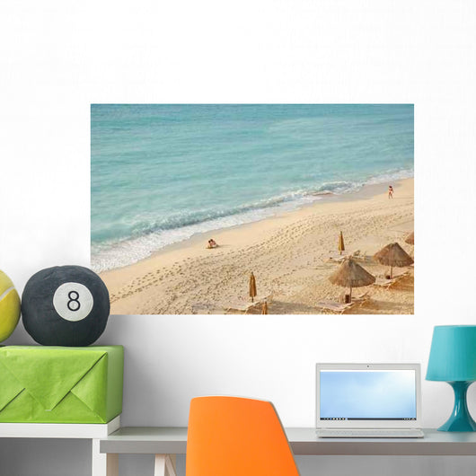 Overhead Beach Surf Caribbean Wall Decal