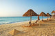 Sunset Beach Umbrellas Caribbean Wall Decal