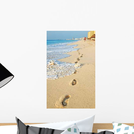 Footprints in the Sand Beach Caribbean Wall Decal