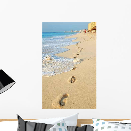 Footprints in the Sand Beach Caribbean Wall Decal