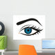 Detailed Eye Lashes and Wall Mural