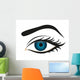 Detailed Eye Lashes and Wall Mural