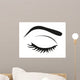 Silhouette Eye Lashes and Wall Mural