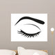 Silhouette Eye Lashes and Wall Mural