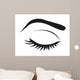 Silhouette Eye Lashes and Wall Mural