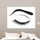 Silhouette Eye Lashes and Wall Mural