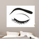 Silhouette Eye Lashes and Wall Mural