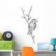 Bird Branch Wall Mural