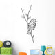 Bird Branch Wall Mural