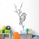 Bird Branch Wall Mural