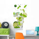 Fresh mojito drink with falling limes into glass Wall Decal