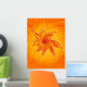 abstract sun vertical Wall Mural