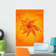 abstract sun vertical Wall Mural