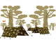 Camping Bush Wall Mural