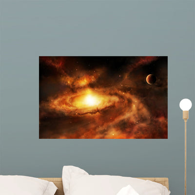 Galaxy Core Nebula Deep shown on a wall