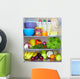 refrigerator full of healthy fruits, vegetables and dairy Wall Mural