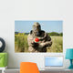 Man with Gas Mask Wall Decal
