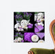 Collage of Spa Scene on Black Wall Mural