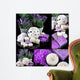 Collage of Spa Scene on Black Wall Mural