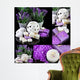 Collage of Spa Scene on Black Wall Mural