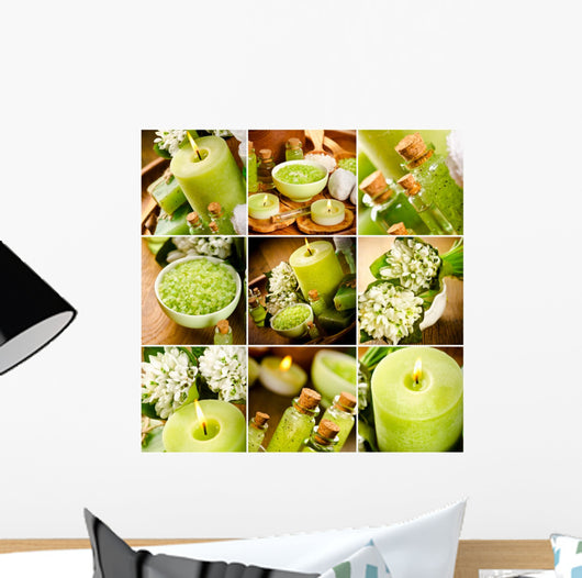 green spa still life Wall Mural