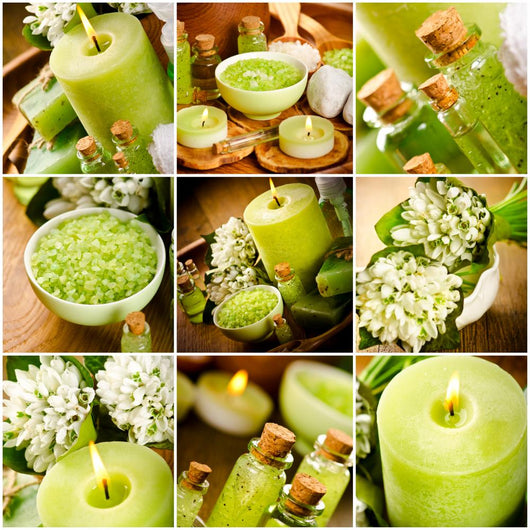 green spa still life Wall Mural