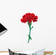 red carnations isolated Wall Decal