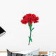 red carnations isolated Wall Decal