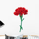 red carnations isolated Wall Decal