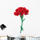 red carnations isolated Wall Decal