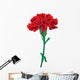 red carnations isolated Wall Decal