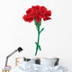red carnations isolated Wall Decal